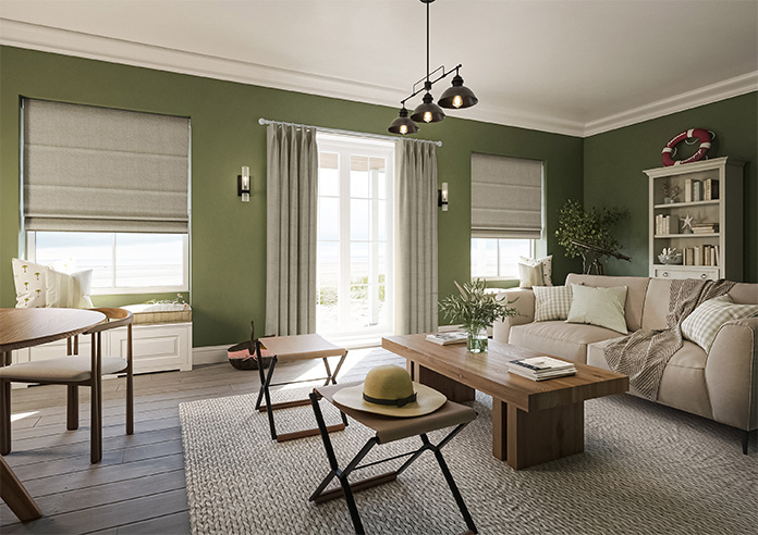Roslin (Blackout), Hazelnut - Roman Blind - Image 6